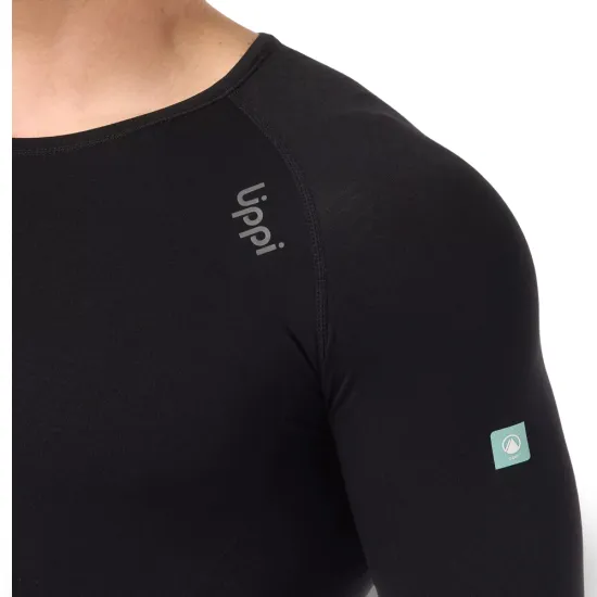 Polera Primera Capa Skintec Active Q-Dry Negro Lippi - Imagen 6
