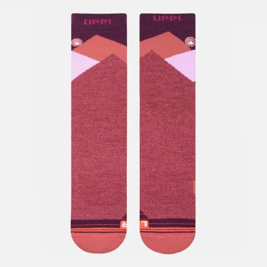 Calcetines All Mountain Ski Socks Morado Melange S/M Lippi - Imagen 2