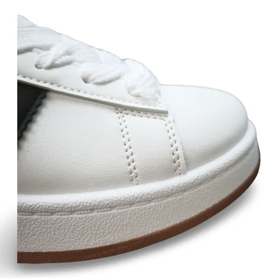 Zapatilla Urbana Mujer White Black Avenue New Walk - Imagen 7