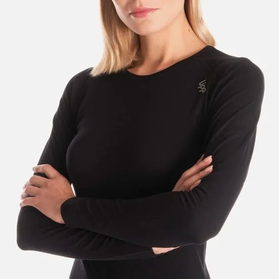 Polera Primera Capa Skintec Active Q-Dry Mujer Negro Lippi - Imagen 8
