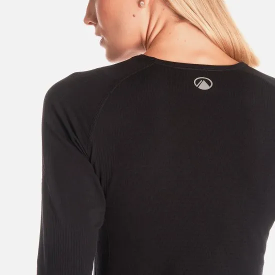 Polera Primera Capa Skintec Active Q-Dry Mujer Negro Lippi - Imagen 9