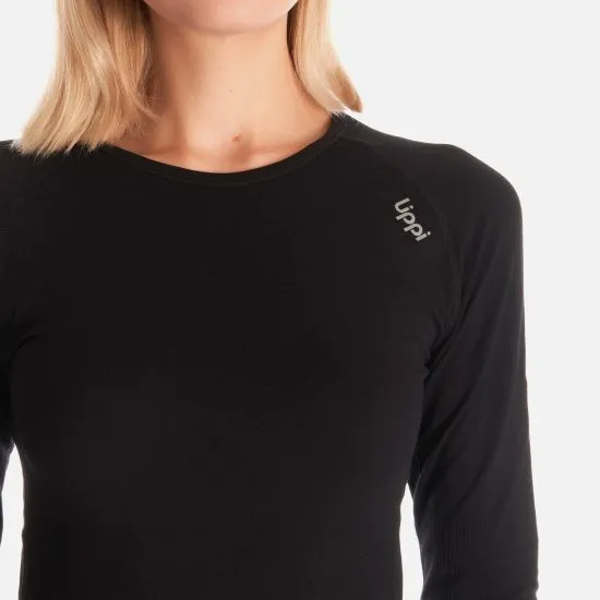 Polera Primera Capa Skintec Active Q-Dry Mujer Negro Lippi - Imagen 10
