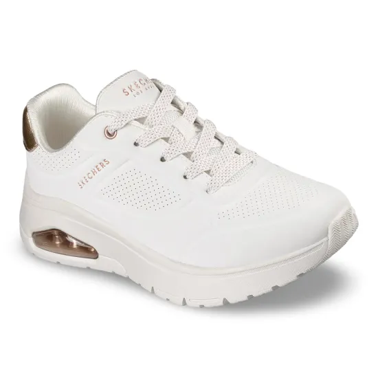 Zapatilla Mujer Uno Flex Echo Air Blanco Skechers - Imagen 5