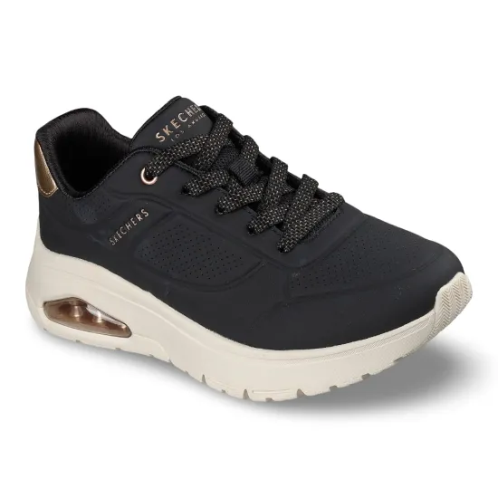 Zapatilla Mujer Uno Flex Echo Air Negro Skechers - Imagen 5