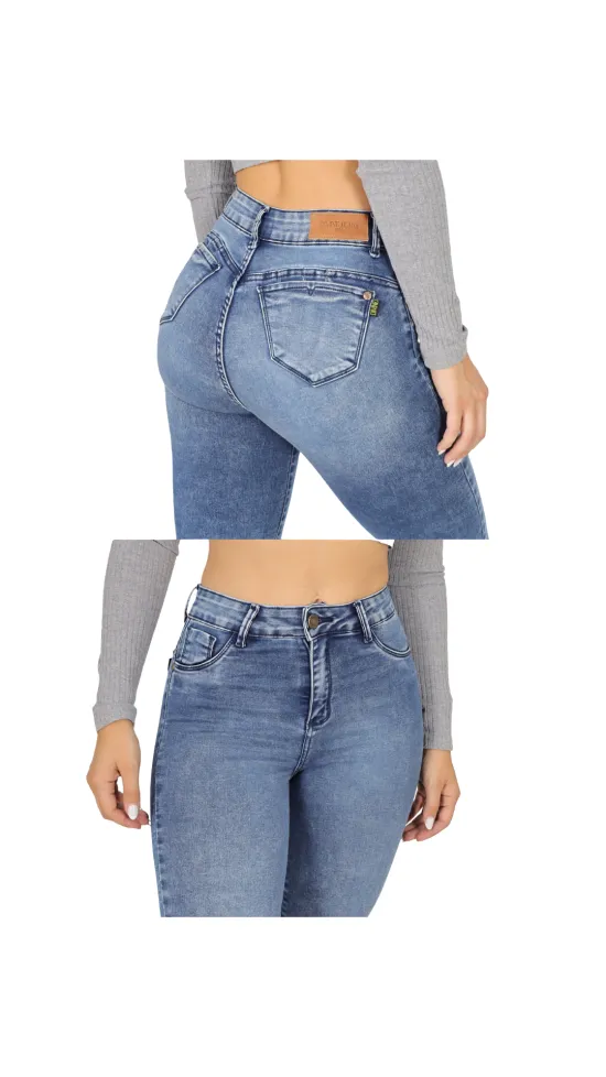 Jeans Mujer Ferrari Recto Azul Divine - Imagen 3
