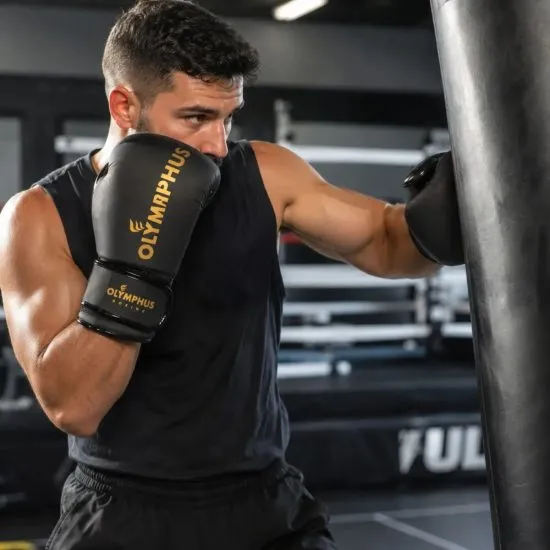 Guantes de Box PU Creed Dorado Olymphus - Imagen 2