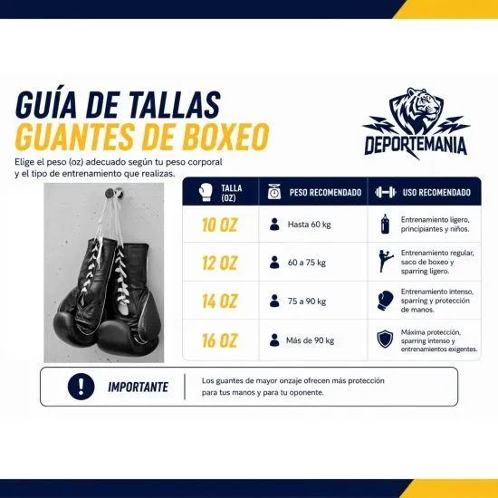 Guantes de Box PU Creed Dorado Olymphus - Imagen 4
