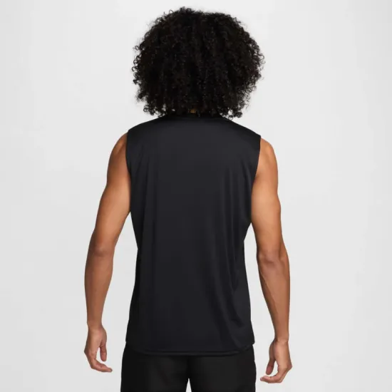Polera Deportiva Hombre Sin Mangas Hydroguard Negro Nike - Imagen 2