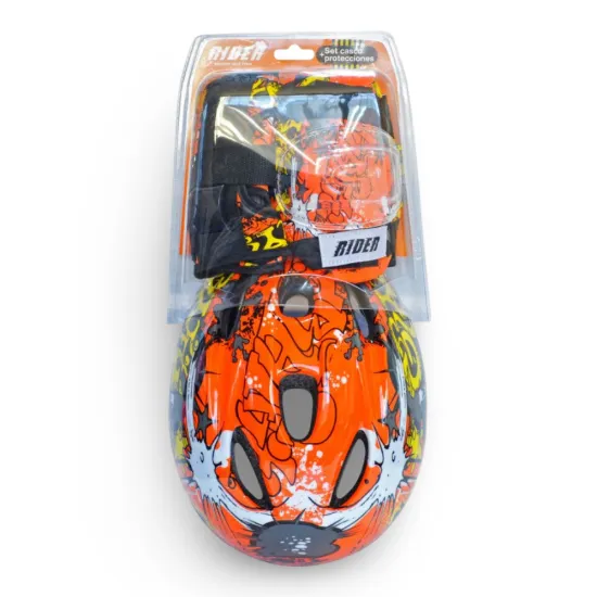 Set Casco + Protecciones Infantil Ajustable Talla M Rider - Imagen 5