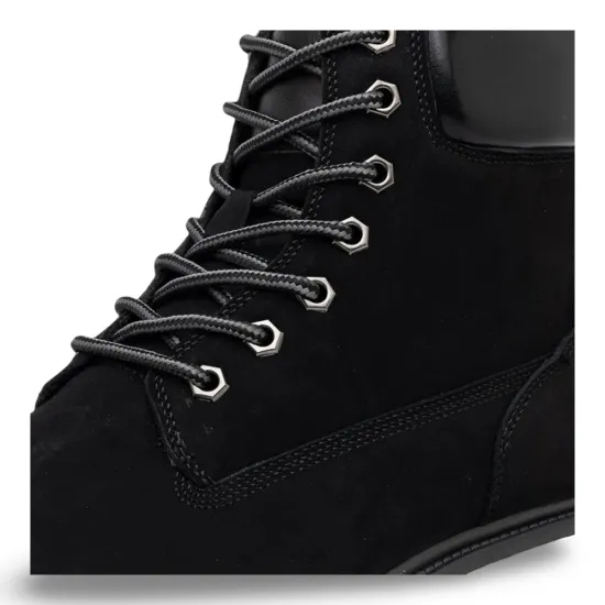 Botin Hombre Cuero Timber Negro Casual London Adixt - Imagen 4