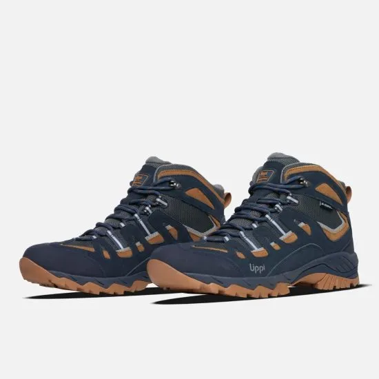 Botin Hombre Puelo Cs Hi Azul / Cafe Lippi - Imagen 7