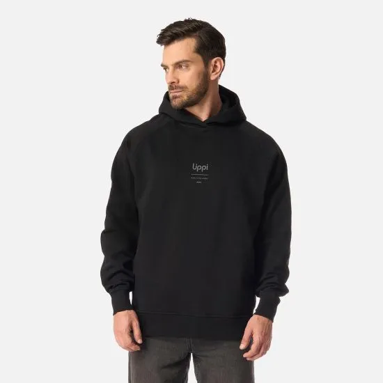 Poleron Hombre Ulmo Hoody Sweatshirt Negro Lippi
