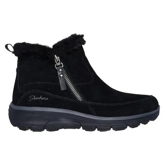 BOTA MUJER EASY GOING COOL ZIP BLK SKECHERS