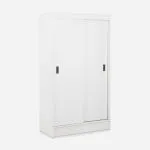 CLOSET CABURGA 2 PUERTAS CORREDERA OLMO BLANCO CIC