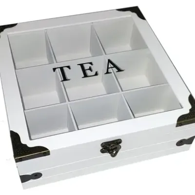 CAJA DE TE MADERA 9 DIVISIONES