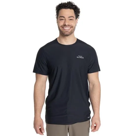 POLERAS M/C LOGO MINI LOGO HOMBRE NEGRO KANNU