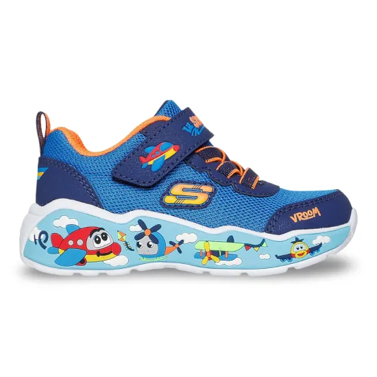 Zapatilla Niño Play Scene Azul Skechers