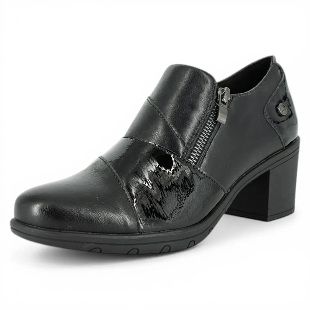 Zapato Zueco Mujer Siena Tacón Negro Alquimia