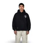 Polerón Hombre Oversize Negro Estampado Espalda Whatup