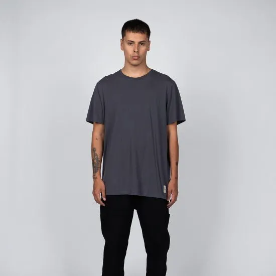 Polera Hombre Gris Básica Algodón Reef