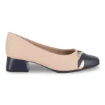 Zapato Mujer Taco Cuadrado Brulé Azul Piccadilly