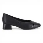 Zapato Mujer Taco Medio Negro Trenzado Piccadilly