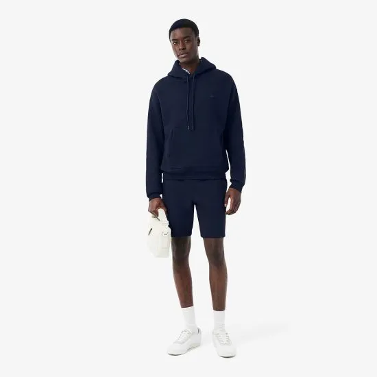Polerón Hombre Algodón Hoodie Azul Marino Logo Lacoste