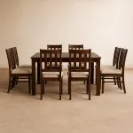 Comedor 8 Sillas Ñuble Caramelo – Tela Beige