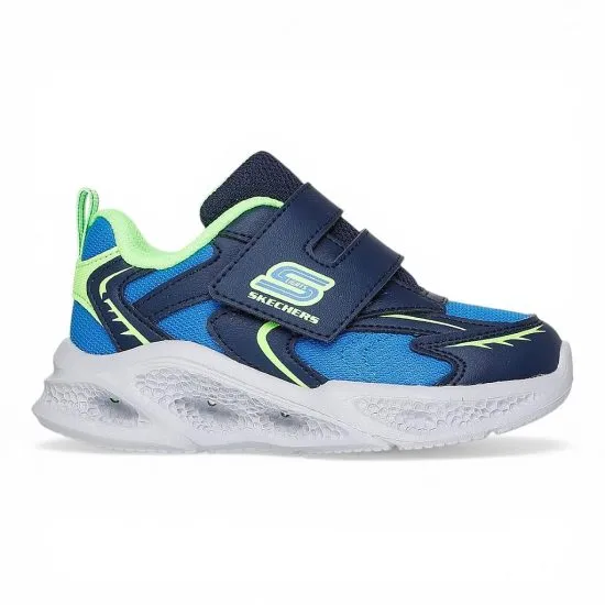 Zapatilla Kids Meteor Lights Led Glow Blue Skechers
