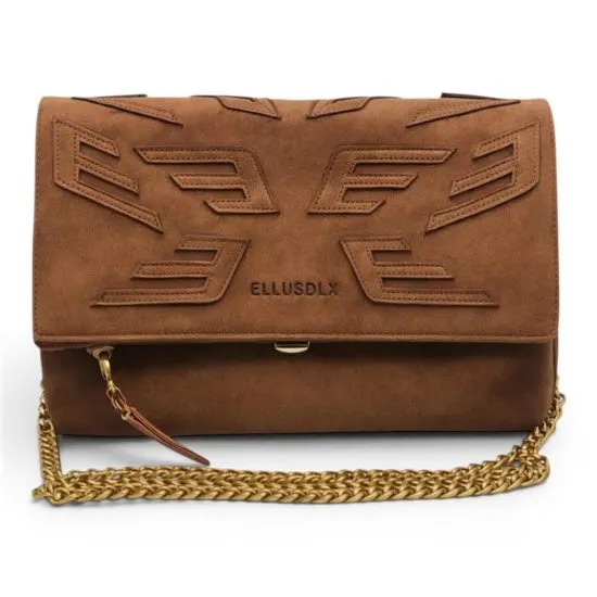 Cartera con Diseno relieve Cadena Larga  Ellus
