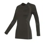 Polera Primera Capa Mujer Negra Slim Fit Kannu