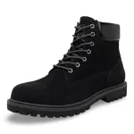 Botin Hombre Cuero Timber Negro Casual London Adixt