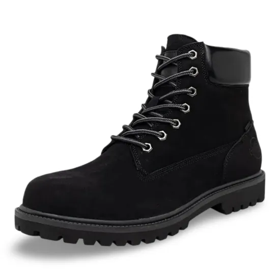 Botin Hombre Cuero Timber Negro Casual London Adixt