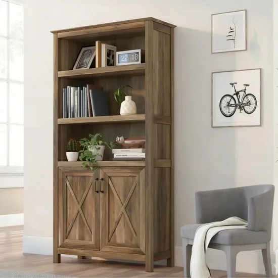Vitrina 2 Puertas Rustic Oak Msa