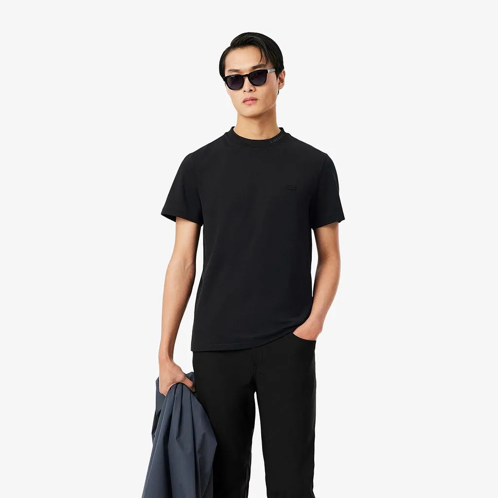 Polera Hombre Cuello Redondo Logo Black Lacoste