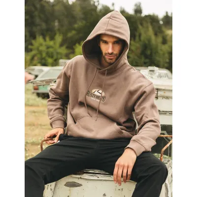 Poleron Hombre Open Pace Brown Rusty