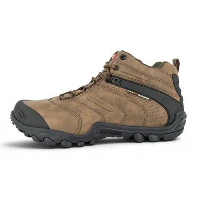 Botín Outdoor Hombre Café Suela Grip Unisport