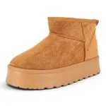 Botin Mujer Plataforma Chiporro Caramelo Alquimia