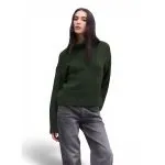 Sweater cuello Alto Crop Verde Oscuro Foster