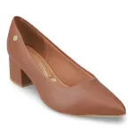 Zapato Mujer Pelica Moca Taco Ancho Vizzano