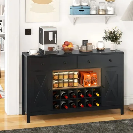 Buffet Consola Con Cava Black 1.4 Msa