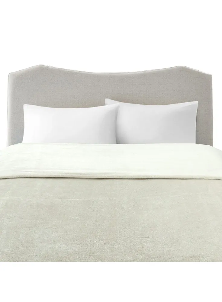 Frazada Flannel Illusions Beige 2 Plazas