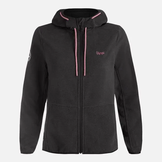 Polar Mujer Stripes Nano-F Full Zip Hoody Negro Lippi