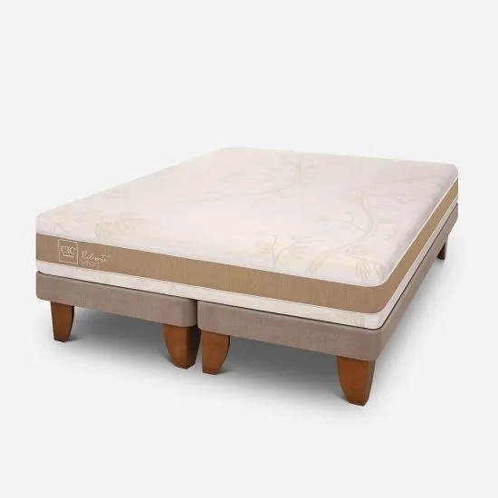Cama Europea 2 Plazas Rilassati Infinity Base Dividida Cic