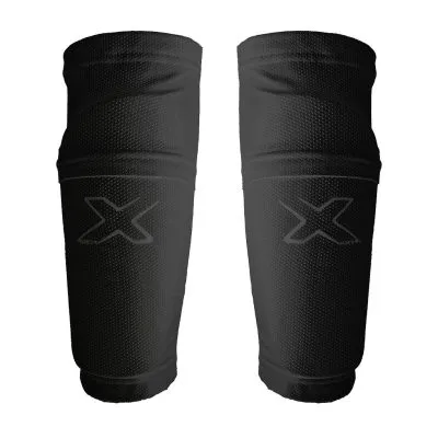Set Canilleras Pantorrilleras Fútbol Negro Oxn