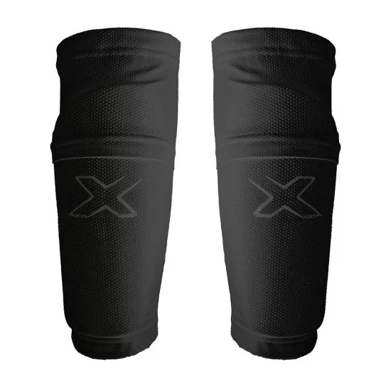 Set Canilleras Pantorrilleras Fútbol Negro Oxn