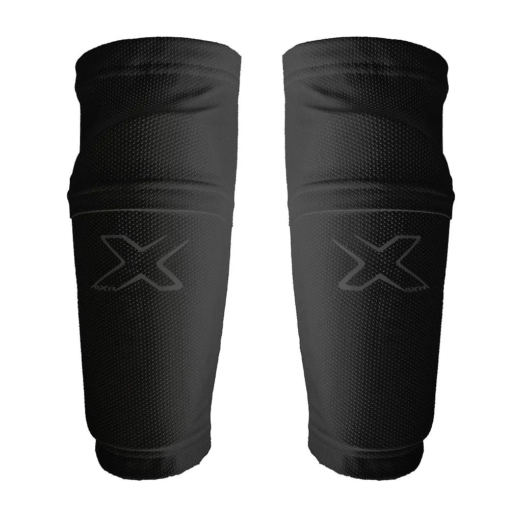 Set Canilleras Pantorrilleras Fútbol Negro Oxn