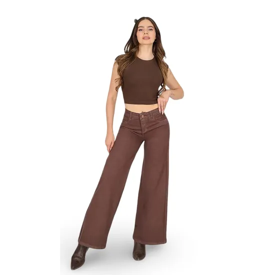 Jeans Mujer Tiro Alto Paris Cafe Divine