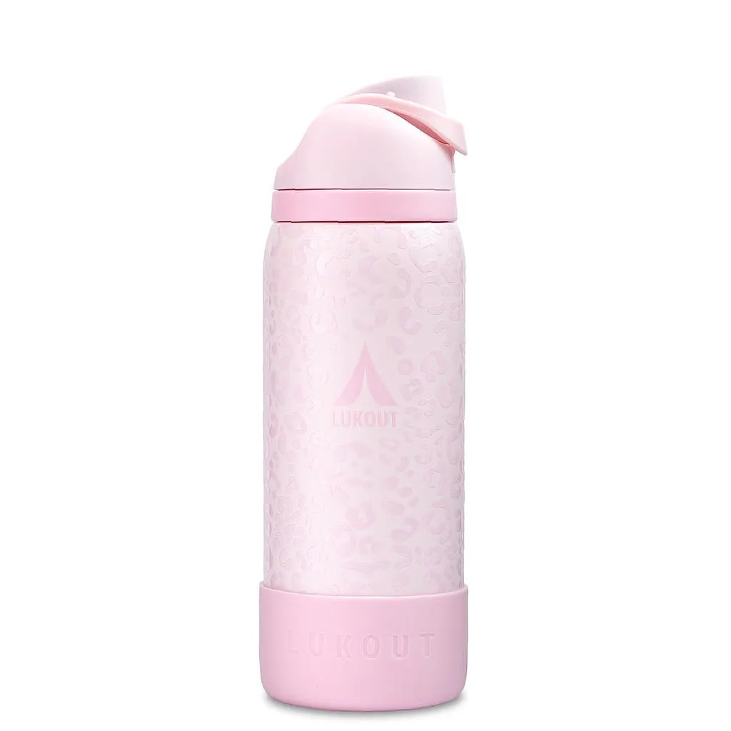 Botella Termica 1 Litro Flip Animal Pink Lukout