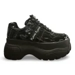 Zapatilla Mujer Plataforma Charol Negro Poeme